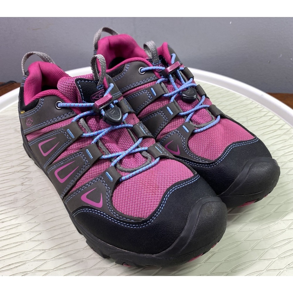 Keen Women's Waterproof Hiking Trail Shoes Gray&Pink Shoe Boot Sz.8 Wom/6 Youth
